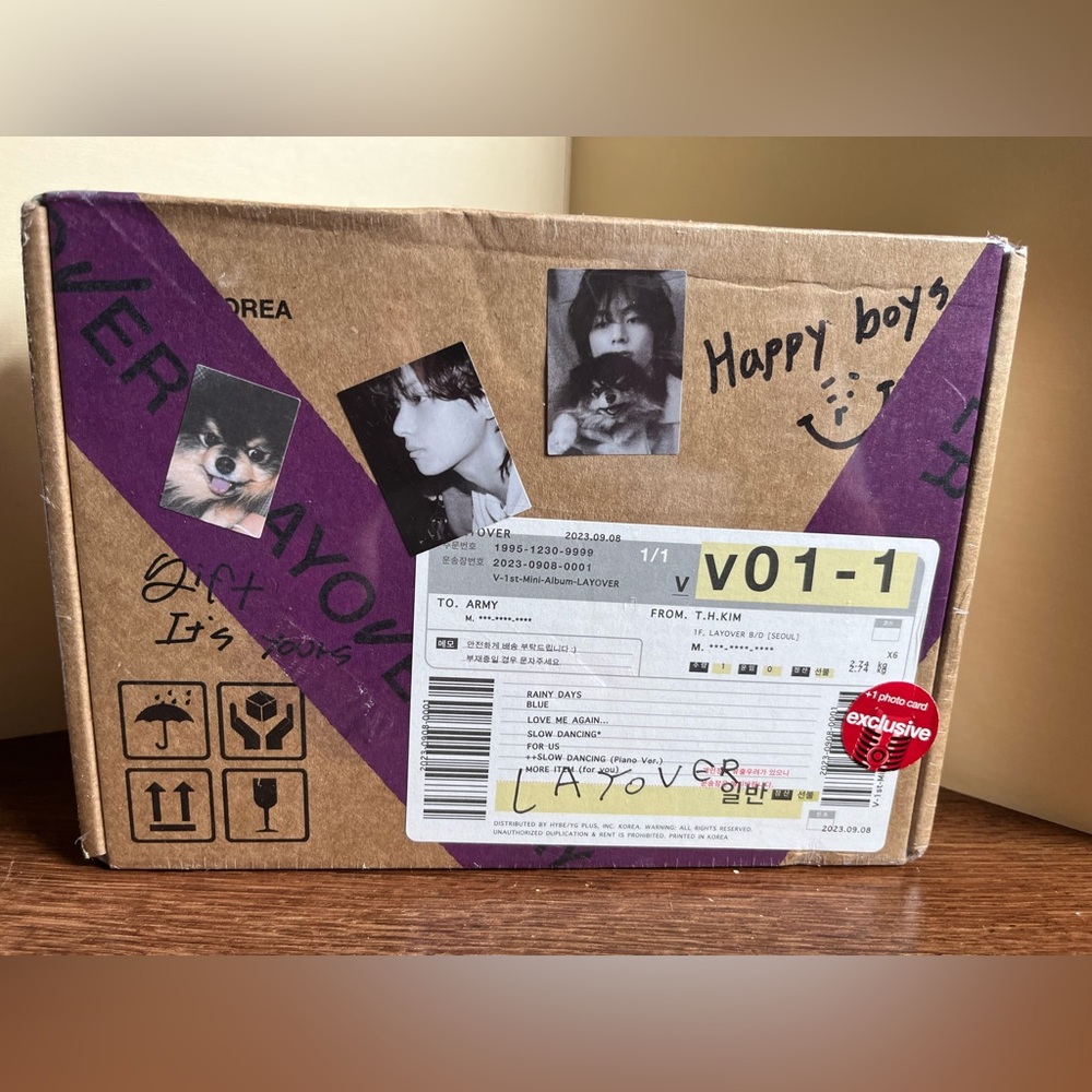 Layover by V - Version 3 Album Box Set | NIB
